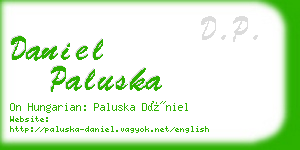 daniel paluska business card